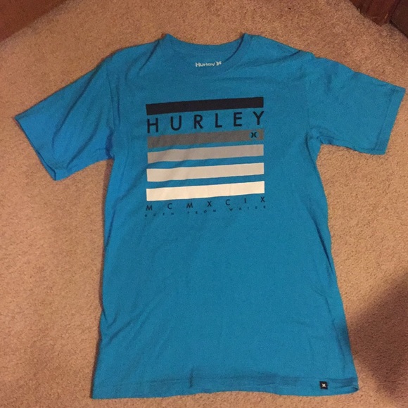 Hurley-size S tee- great aqua blue color! - Picture 1 of 4